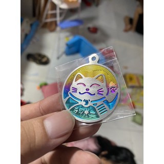 Móc khoá mèo titan 4cm siêu đẹp
