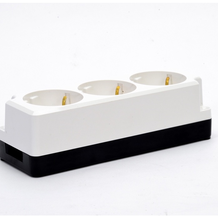 Ổ cắm điện Hàn Quốc 3 chui DC 1212 có chân tiếp địa an toàn điện áp 16A - 250V~