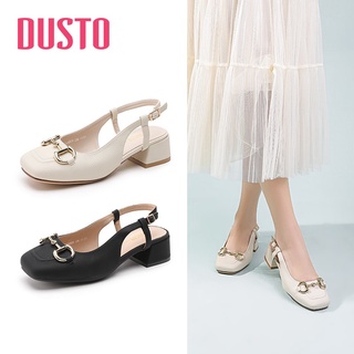Giày cao gót slingback Dusto mũi vuông, gót 4cm