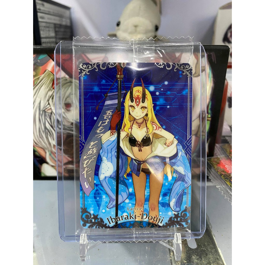 Thẻ bài bánh xốp Fate Grand Order FGO Ibaraki Douji - Normal - Tặng bọc bài nhựa bảo quản