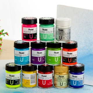 [Giá Tốt] Màu poster pentel , Màu bột Pentel poster color
