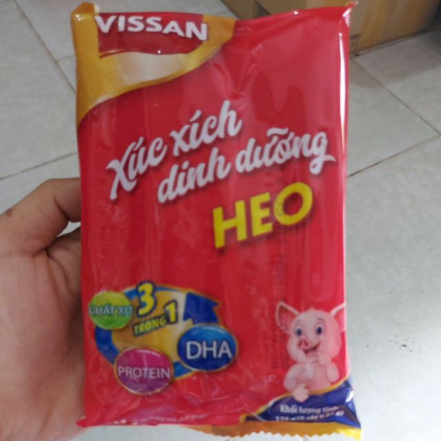 Xúc xích heo Vissan 175g (bịch 5 cây)_280g( bịch 4 cây)