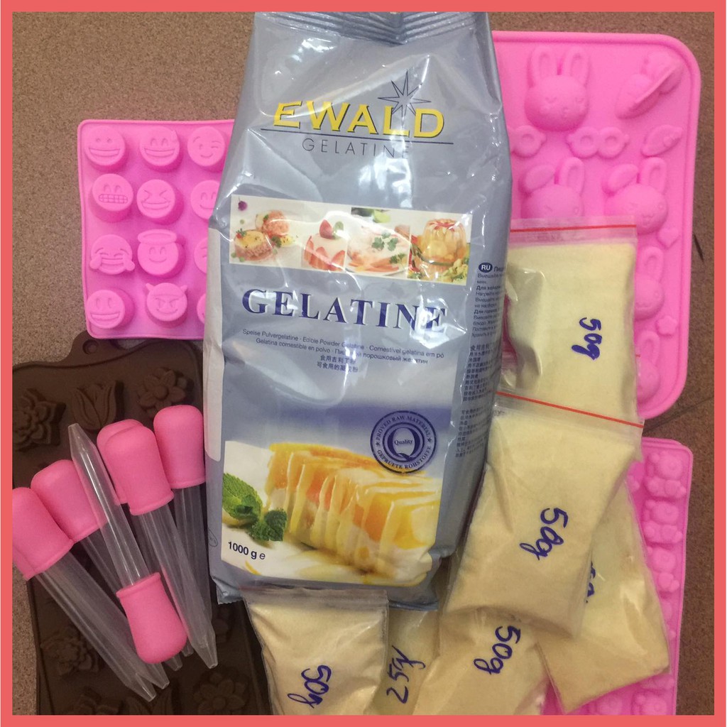 100g Bột Gelatine làm thạch, kẹo chip chip