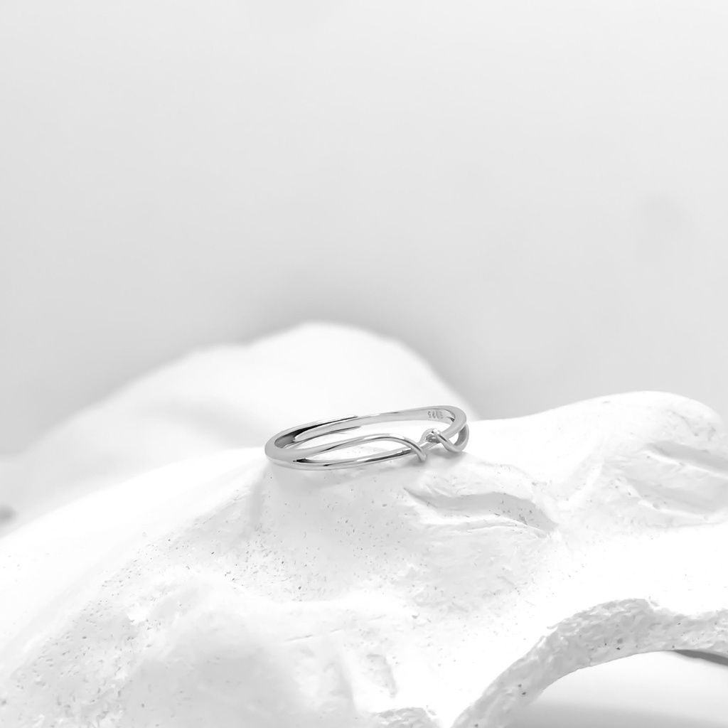 Nhẫn Bạc S925 Xoắn Thừng NLXIJ0069. Nhẫn Bạc 925 Nữ 20Silver