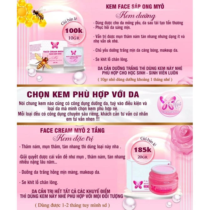 🎁 Tặng quà  KEM FACE SÁP ONG 🐝 MYÔ