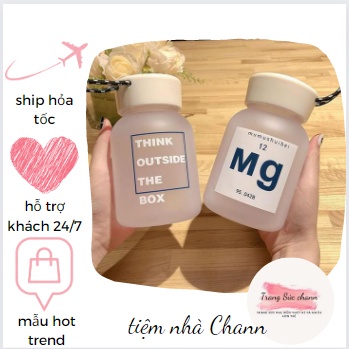 Bình nước kí hiệu kiểu dáng độc lạ 600ml nhựa 5-PP an toàn