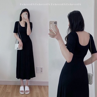 Váy body dáng dài chất co giãn