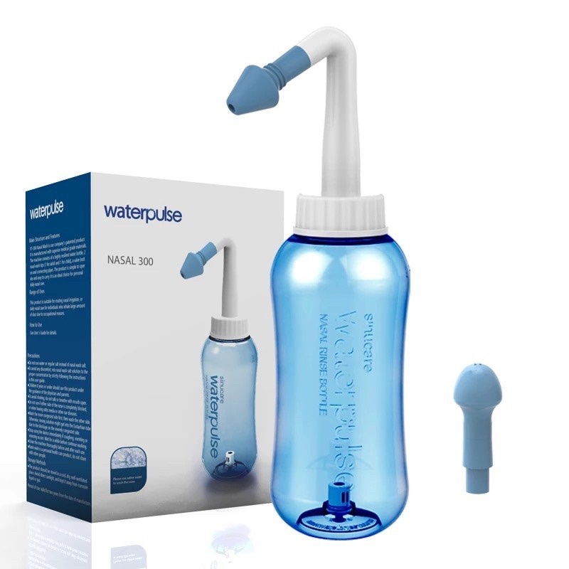 Bình Rửa Mũi Water Pulse 300ml tiện dụng xịt rửa sạch mũi, bình rửa mũi dùng cho trẻ em và người lớn