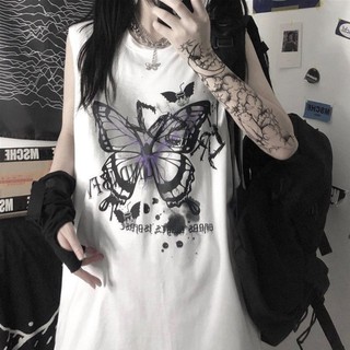 Áo ba lỗ nam nữ in hình con bướm siêu ngầu, tanktop Unisex cá tính