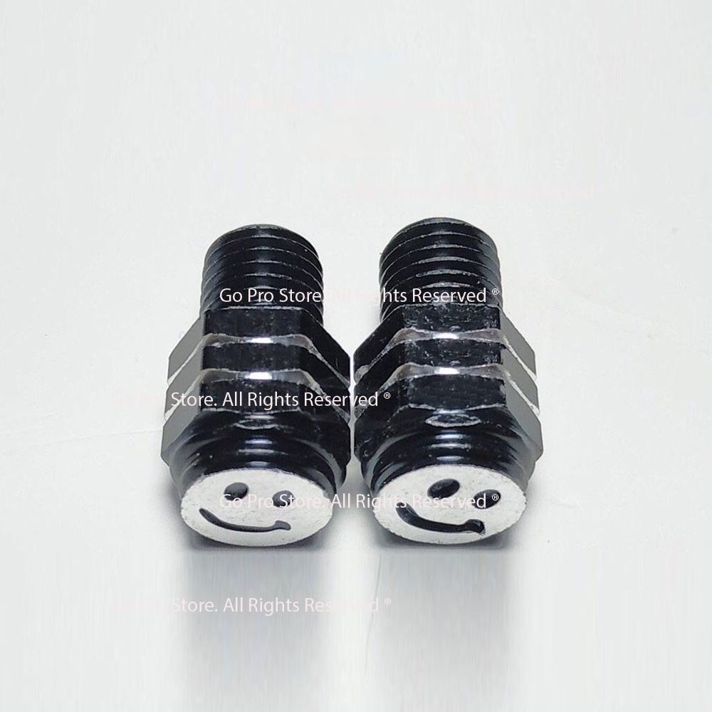 01 Ốc Kính Chiếu Hậu NHÔM MÀU MẶT CƯỜI V03 Chân 10 Ly - GIAO MÀU NGẪU NHIÊN