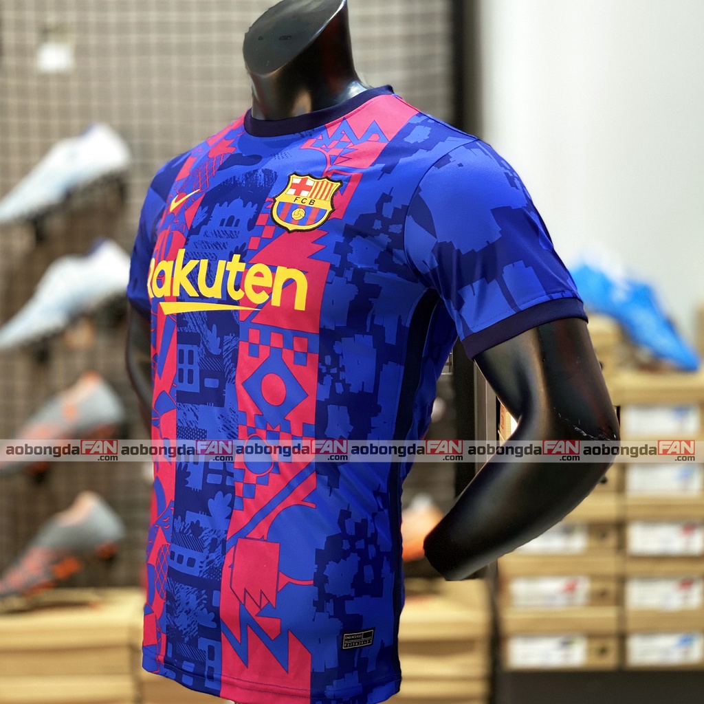 Bộ Quần Áo Đá Banh Barca 2022 - Áo Đá Banh Thái Lan (tặng patch tay C1 60k)