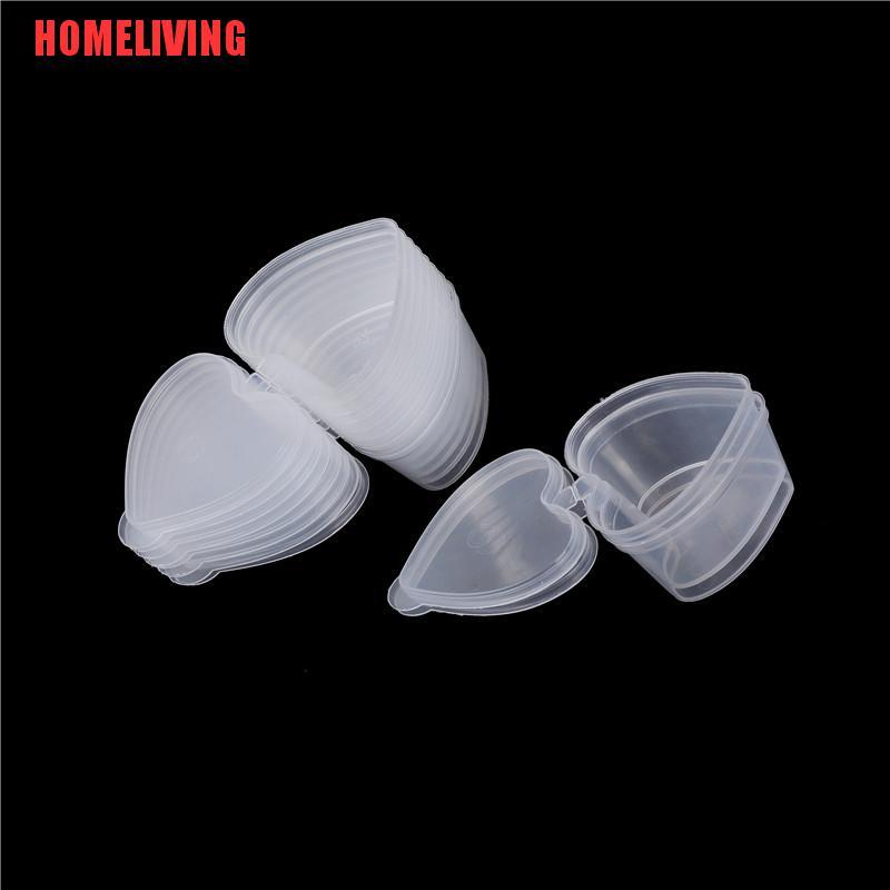 Set 10 Hộp Đựng Đất Sét Dẻo 50ml Có Nắp Đậy Tiện Dụng