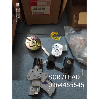 Khoamay_bộ ổ khóa máy xe lead 110 / scr hàng thái linh kiện loai 1