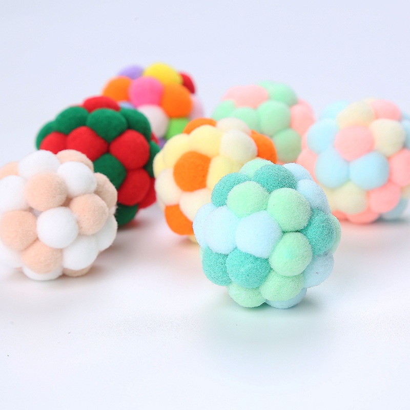 MASTI Đồ chơi quả bóng nhiều màu 4cm cho mèo cưng LI0217
