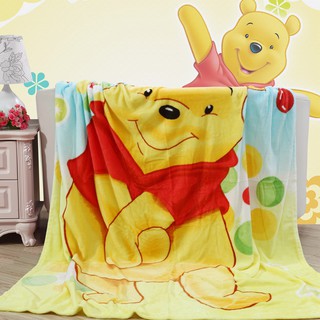Chăn Hình Gấu Pooh Đáng Yêu Xinh Xắn Kích Thước 1.5m