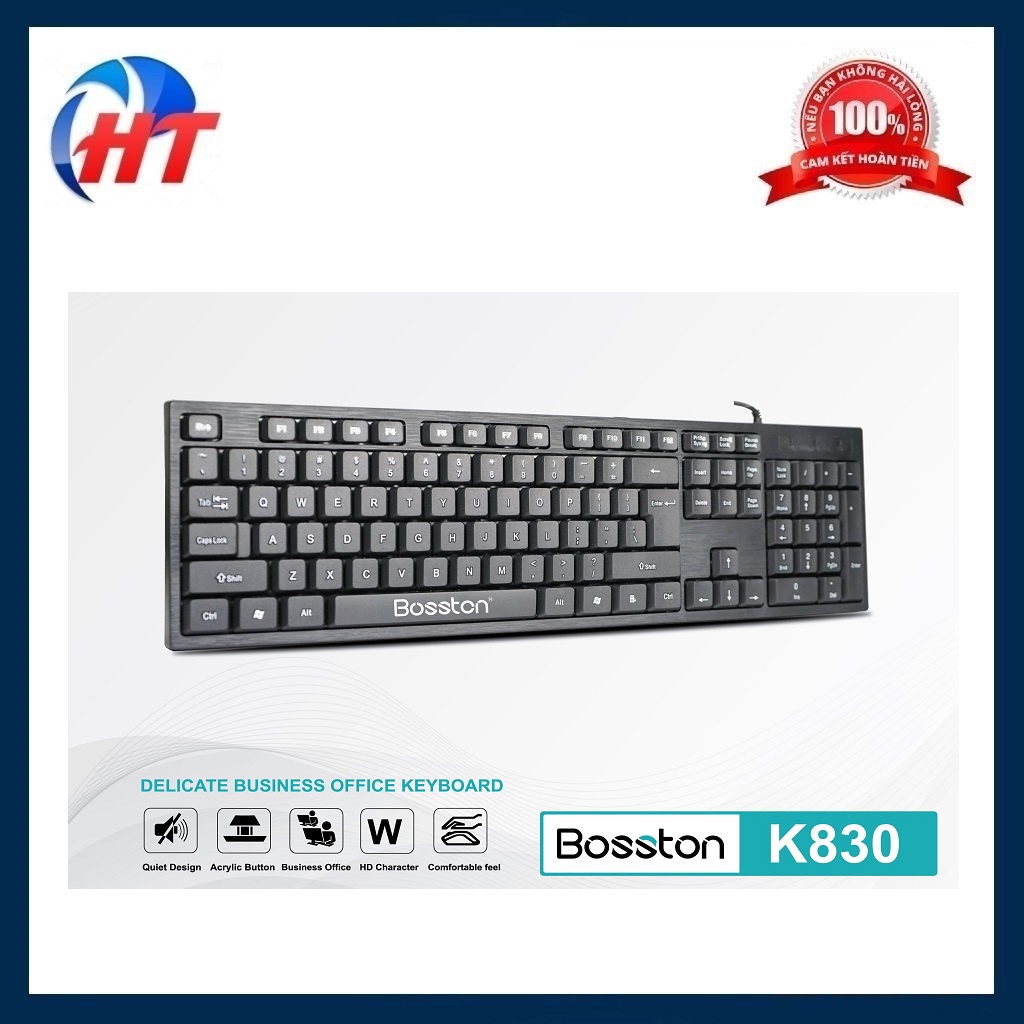 Bàn phím máy tính Bosston K830 cổng USB