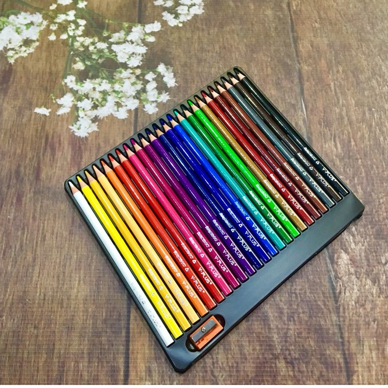 Bút Chì 12 màu cao cấp Yplus RainBow Hộp Giấy