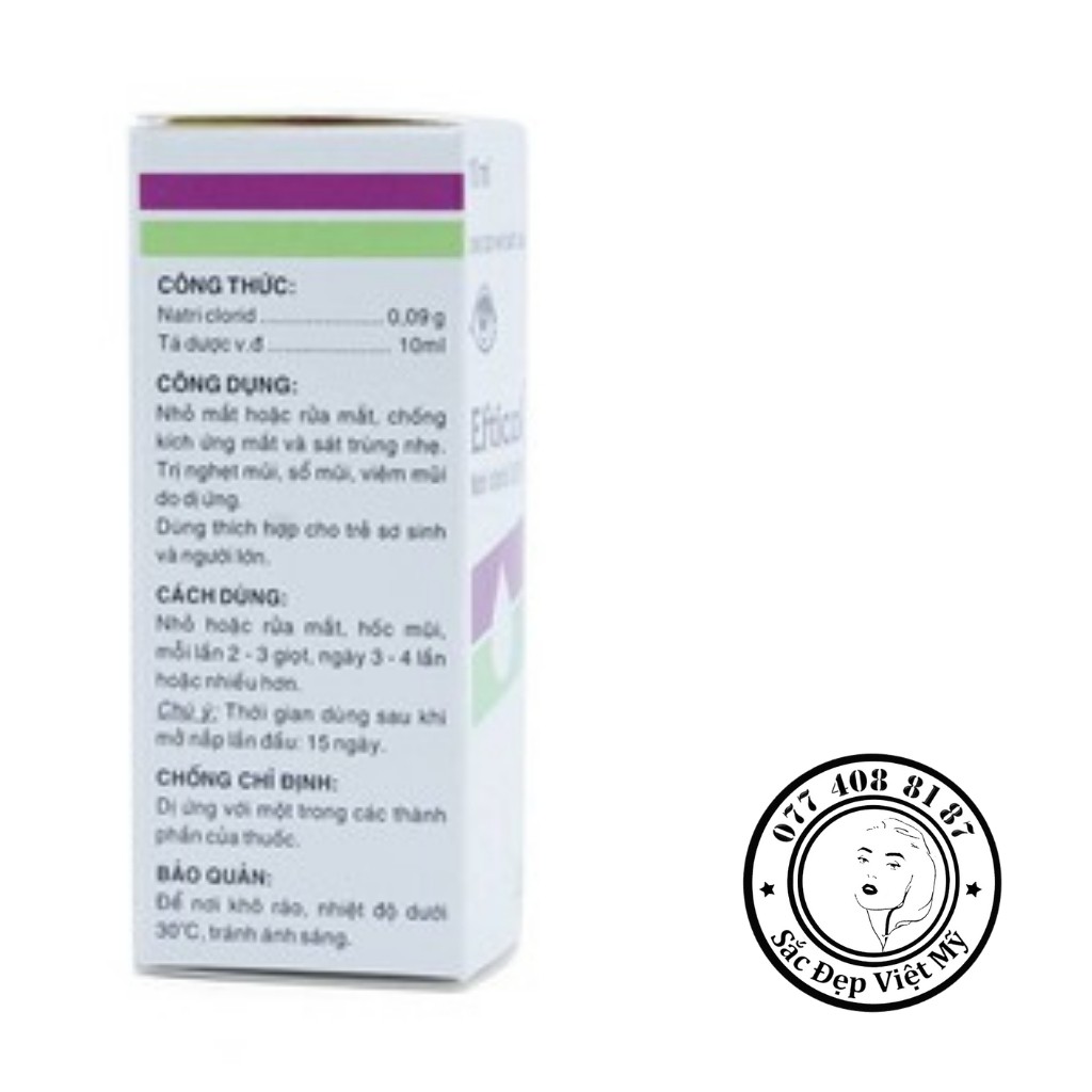 Combo 5 Lọ Nước Muối Sinh Lý Rửa Mắt Mũi Vệ Sinh Cho Con Thơ