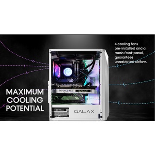 CASE MÁY TÍNH GALAX REVOLUTION 05 BLACK/White ( KÈM 4 FAN RGB)