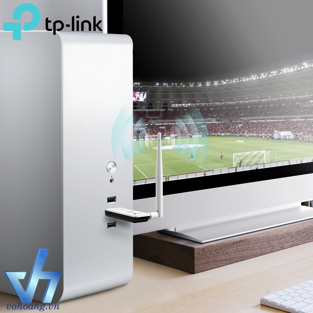 USB thu sóng wifi không dây TP-Link TL-WN722N (Trắng)