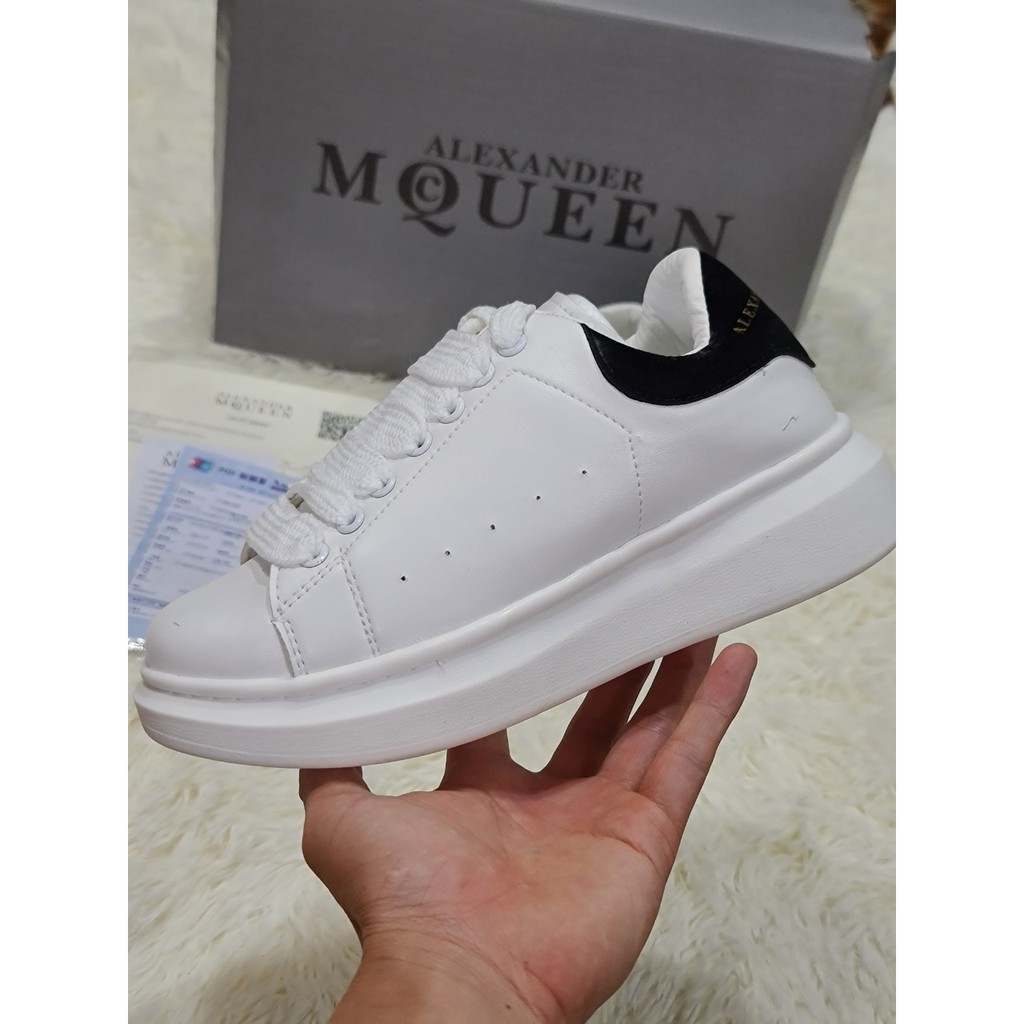 Giày Sneaker Nam Nữ Trắng MC Queen , McQ Gót Nhung Cao Cấp [Free Ship - Ảnh Thật] [Chuẩn 11]