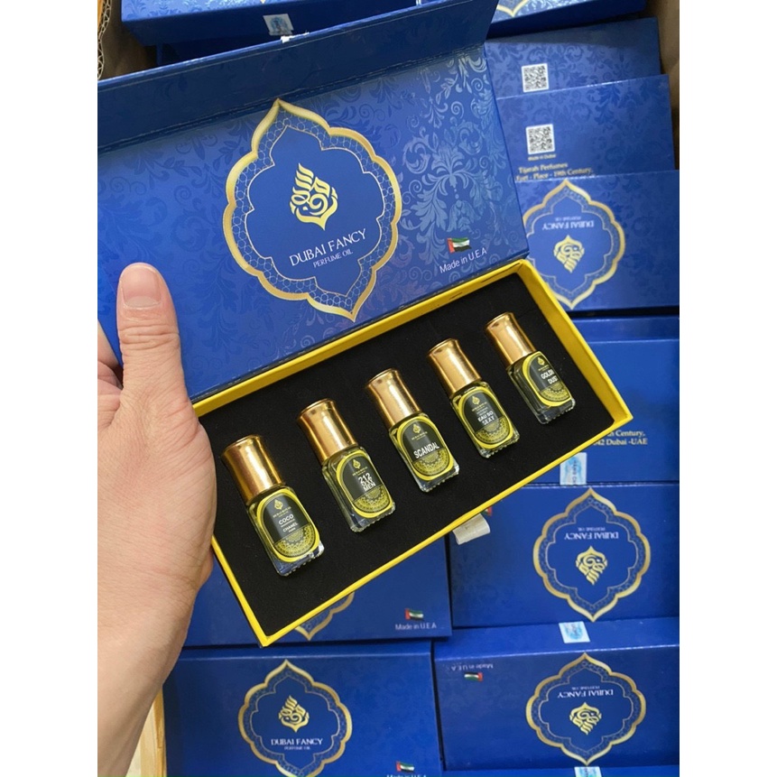 Set 5 Chai Nước Hoa Dubai CỰC THƠM unisex Dành Cho Cả Nam Và Nữ