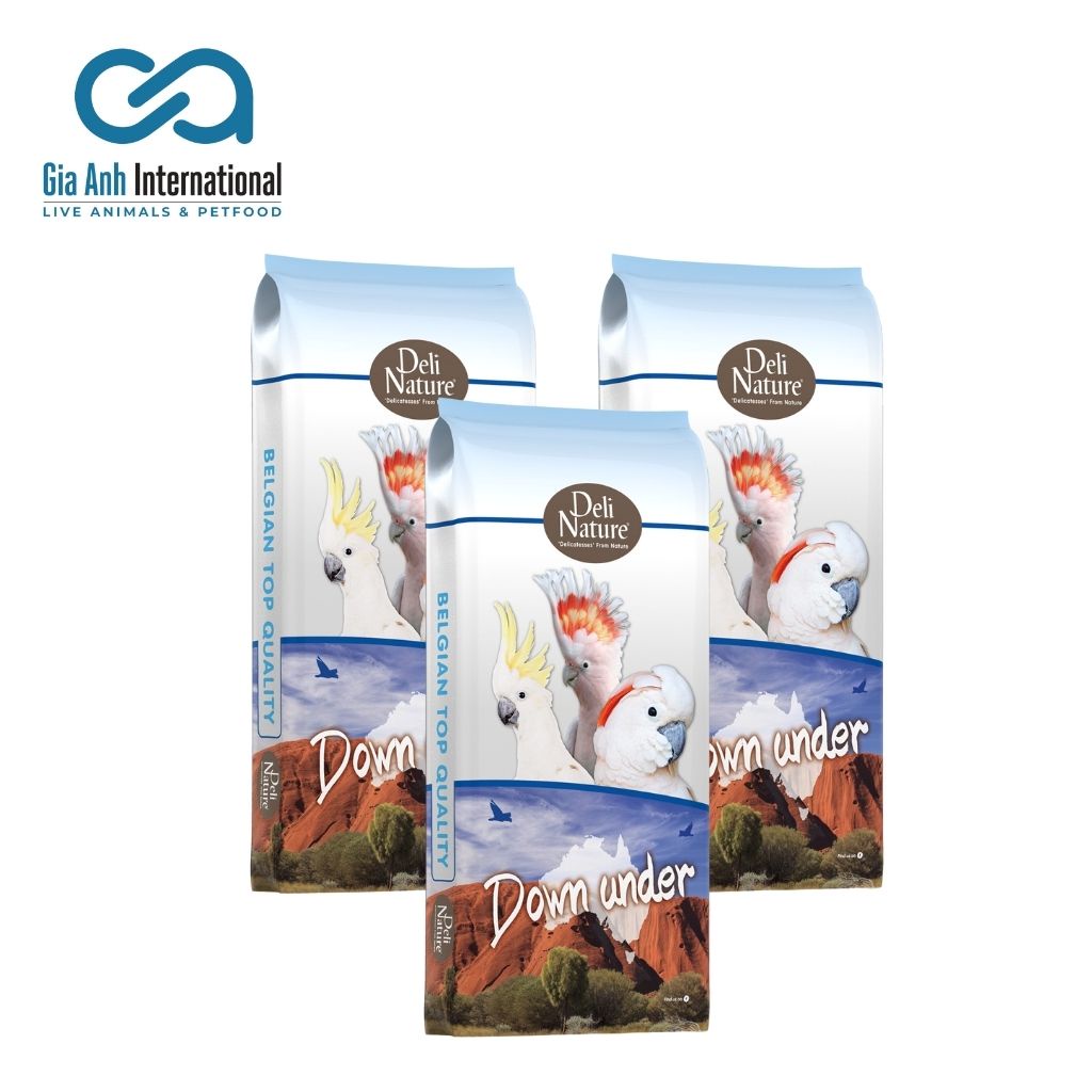 Hạt Trộn Cao Cấp Dành Cho Vẹt Cockatoos Bổ Sung Dinh Dưỡng - Deli Nature Amazonas Park Down Under Tiện Lợi Bao 15kg