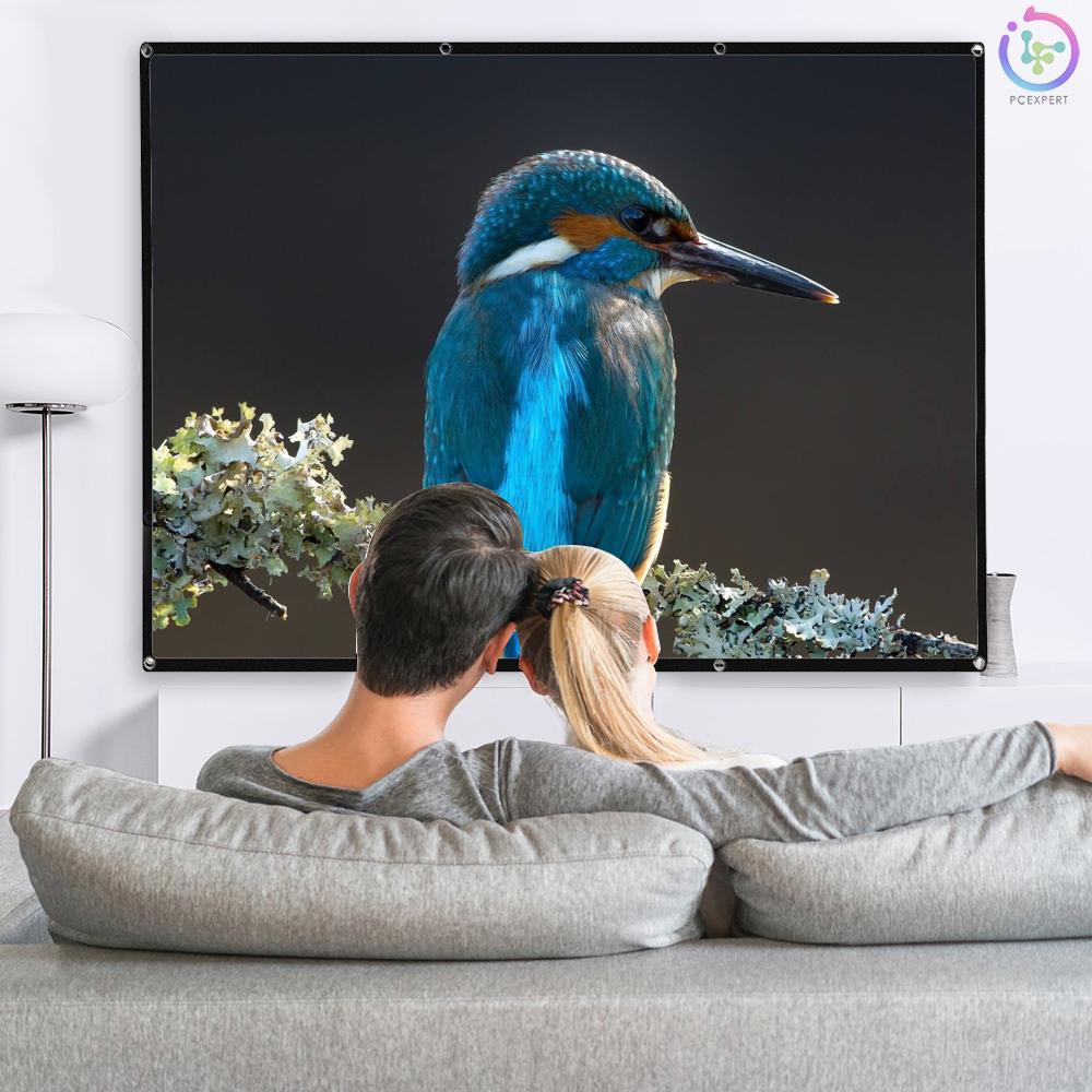 Màn hình máy chiếu 120 Inch HD 4:3 màu trắng 120 Inch nhỏ gọn