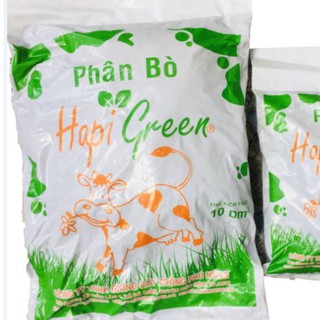 Phân bò khô Hapi Green Phú Nông, giàu dinh dưỡng, thích hợp trồng rau sạch-Túi 10DM3