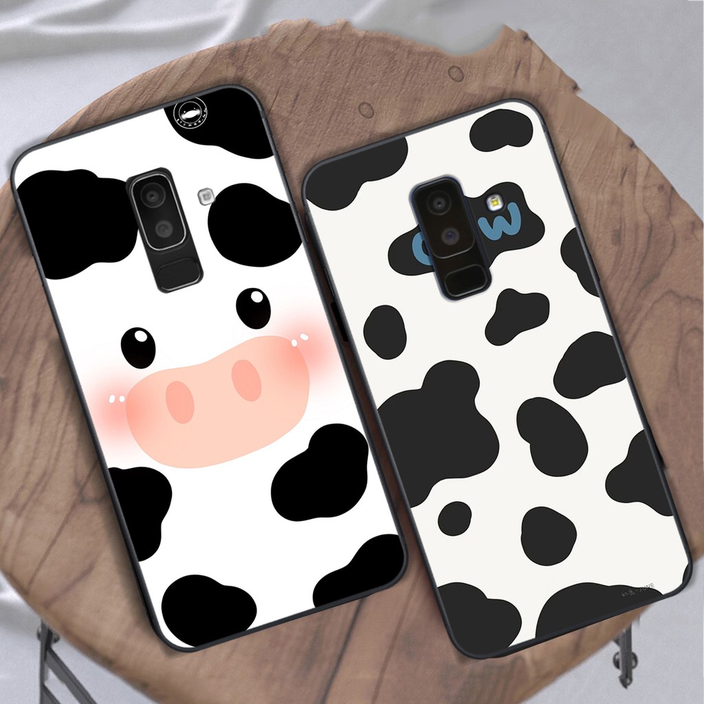 Ốp lưng điện thoại SAMSUNG A6 PLUS -  J8 in hình bò sữa xinh đẹp  - Doremistorevn