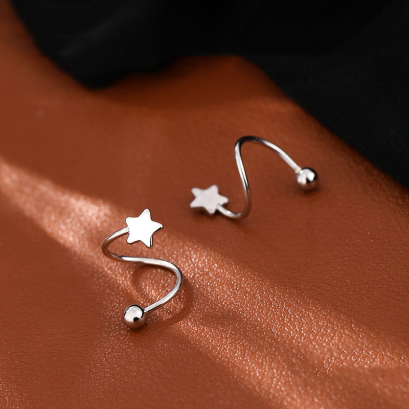 Hoa Tai Dạng Xoắn Ốc Thiết Kế Tối Giản Cho Nữ