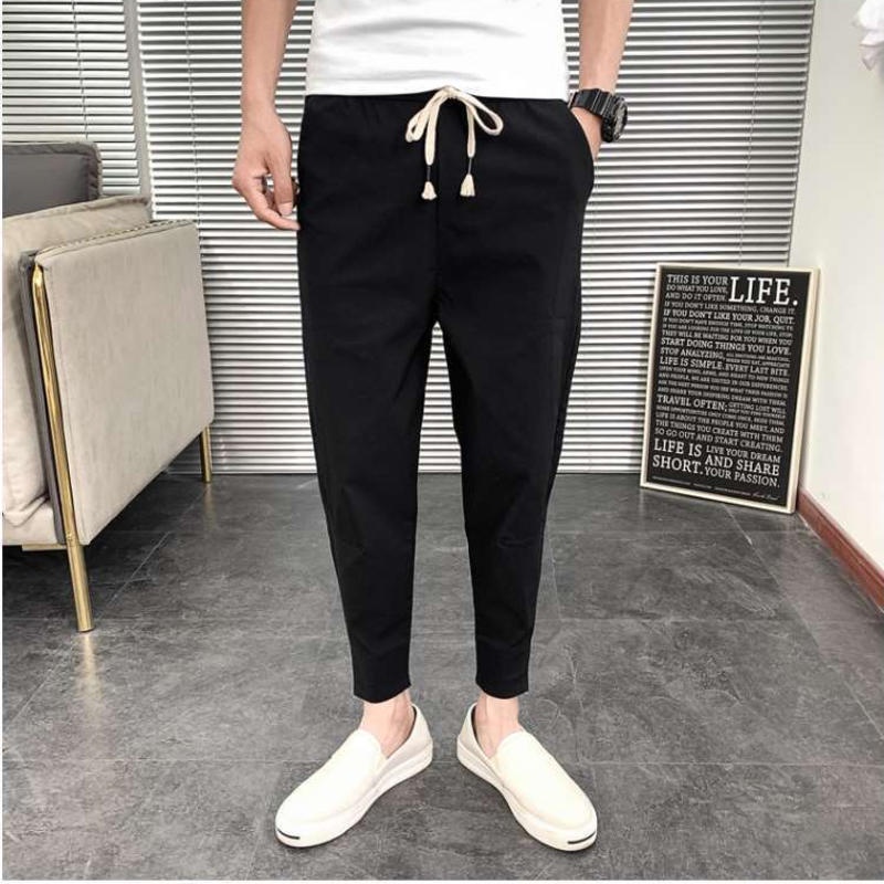 Quần harem kaki nam、Quần Jogger Nam Chất Cao Cấp Màu Đen、Quần Jogger kaki khoá kéo、Jogger kaki nam co giãn