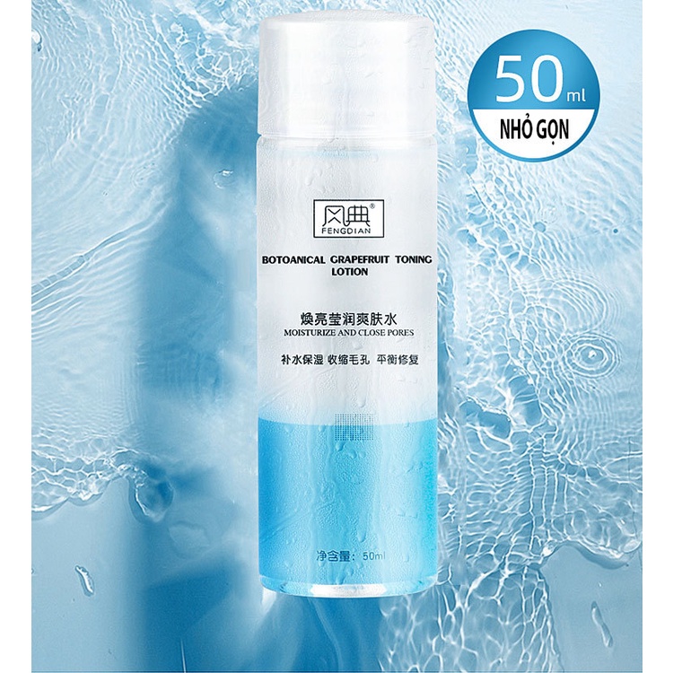 Nước Hoa Hồng Toner Dưỡng Ẩm Se Khít Lỗ Chân Lông Làm Sáng Da 50ml