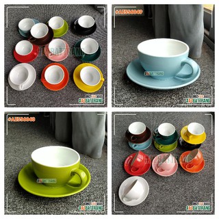 Ly sứ uống cafe cappuccino 200ml gốm bát tràng- azbtplus