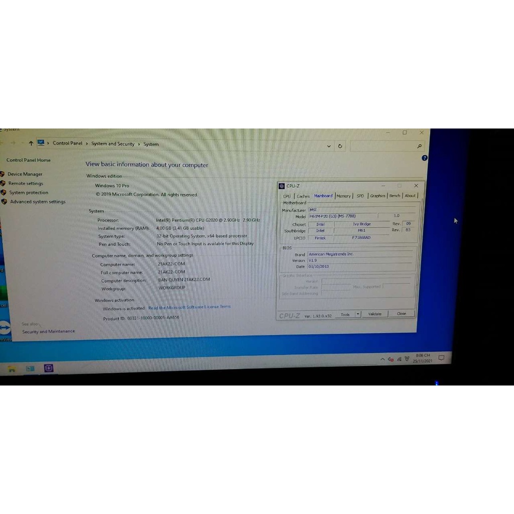 Bộ PC G2020/ Ram 4G/ HDD 250G CẤU HÌNH CAO - GIÁ RẺ CHƠI ĐƯỢC GAME ONLINE | BigBuy360 - bigbuy360.vn