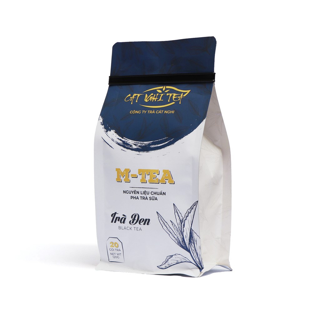 TRÀ ĐEN nguyên liệu pha trà sữa và trà trái cây CAT NGHI TEA – 120g (20 Túi Lọc x 6g)