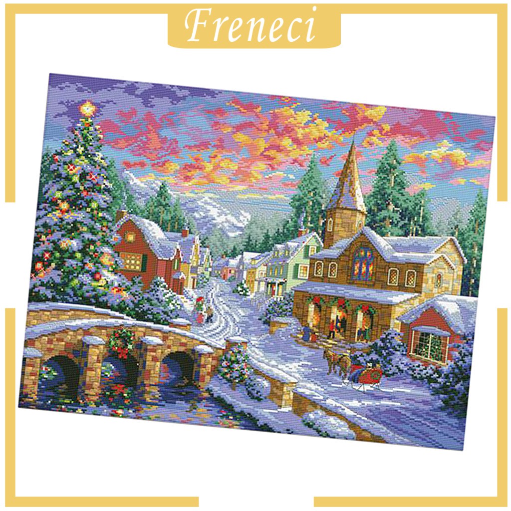 Bộ Tranh Thêu Chữ Thập Thêu Chữ Thập DIY 11CT Hình Phong Cảnh Bốn Mùa