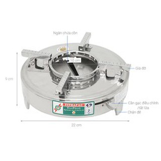 Bếp cồn có thanh gạt lửa