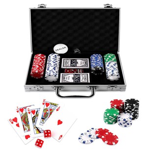 Set phỉnh Poker 200 chips cao cấp vali nhôm