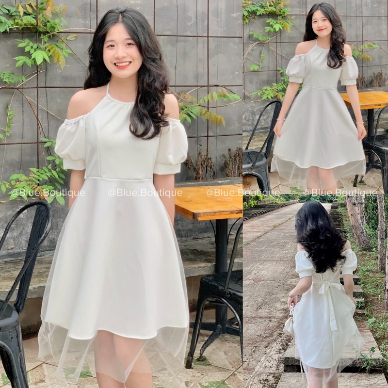 [Ảnh Thật / Sẵn] 🫧 Váy - Đầm Yếm Trắng EMINI🕊