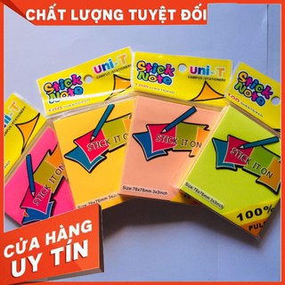 Giấy ghi chú note vàng 3×2 uni – T