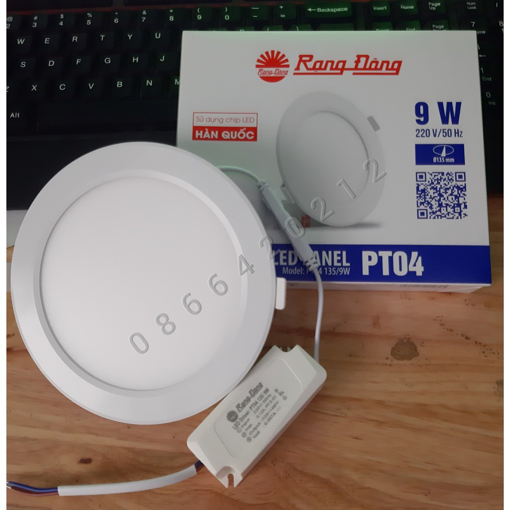 Đèn LED âm trần Panel Tròn 135/9W Rạng Đông
