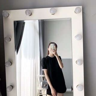 Áo lụa phối viền ren
