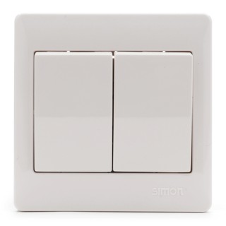 Bộ công tắc đôi, 2 chiều Simon mặt chuẩn vuông Simon Series 50 51022B