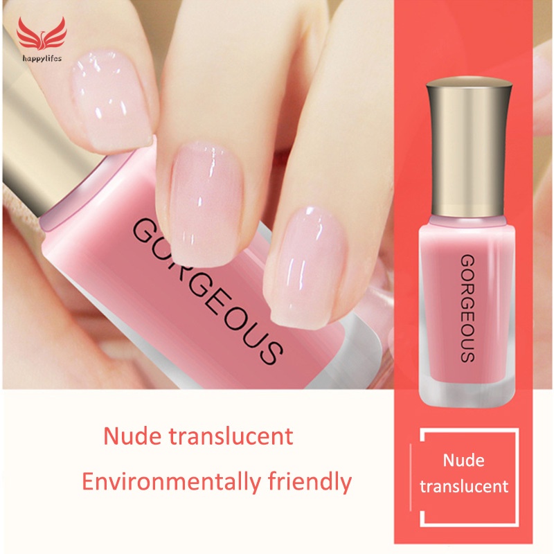 Gel sơn móng tay trong suốt màu tiệp da 3d sáng bóng độc đáo 10ml