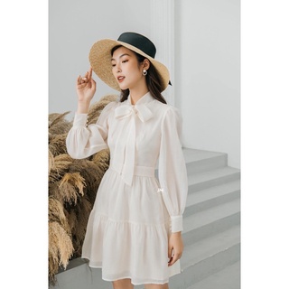Váy jm nơ cổ