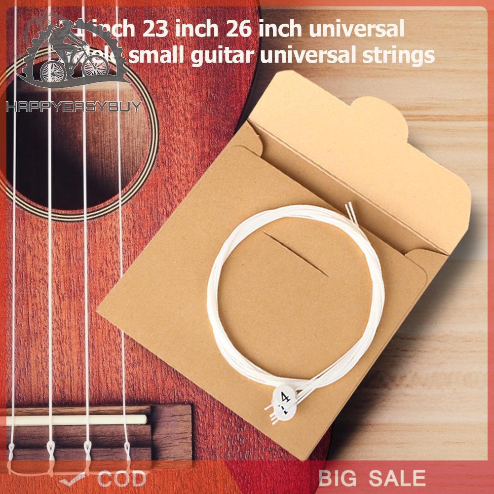 Set 4 Dây Nylon Dành Cho Ukulele 21 23 26 Inch