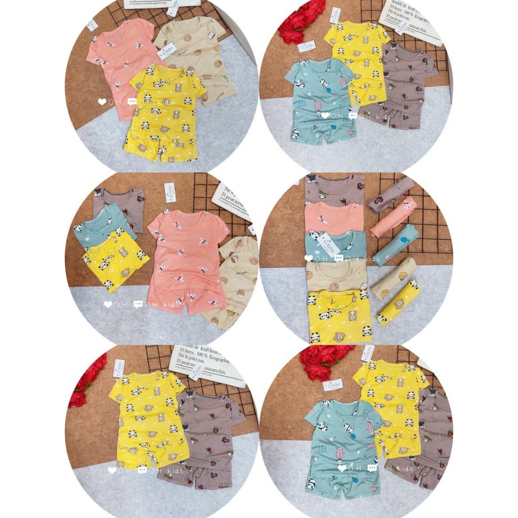 Bộ thun lạnh K.Woo mát rượi cho bé từ (6-16kg) Goodbabyvn