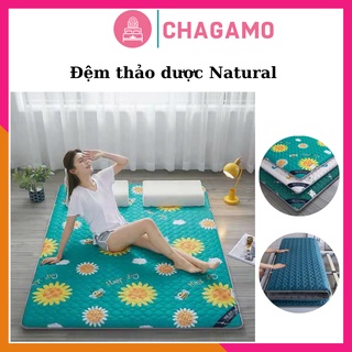 Đệm thảo dược NATURAL Đệm ngủ bông ép chống muỗi cao cấp không kèm gối
