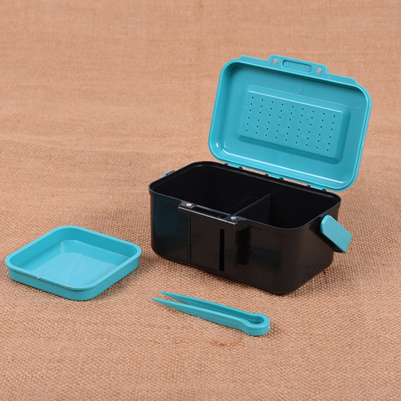 Hộp Đựng Mồi Câu Cá Hai Tầng Đa Năng Tiện Lợi